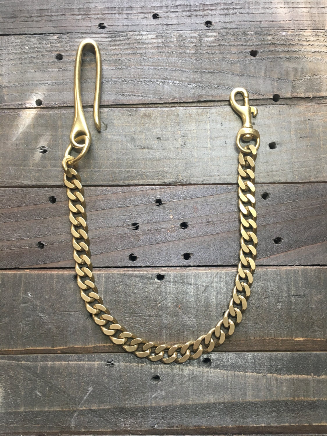 Brass Wallet Chain Belt Hook