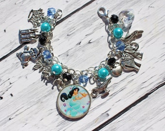 Aladdin Princess Jasmine Inspired Charm Bracelet