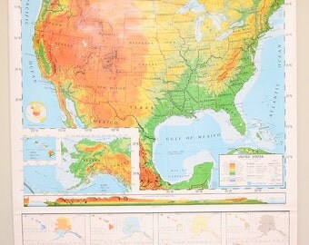 Vintage Schoolhouse Pulldown Map (2 in 1)