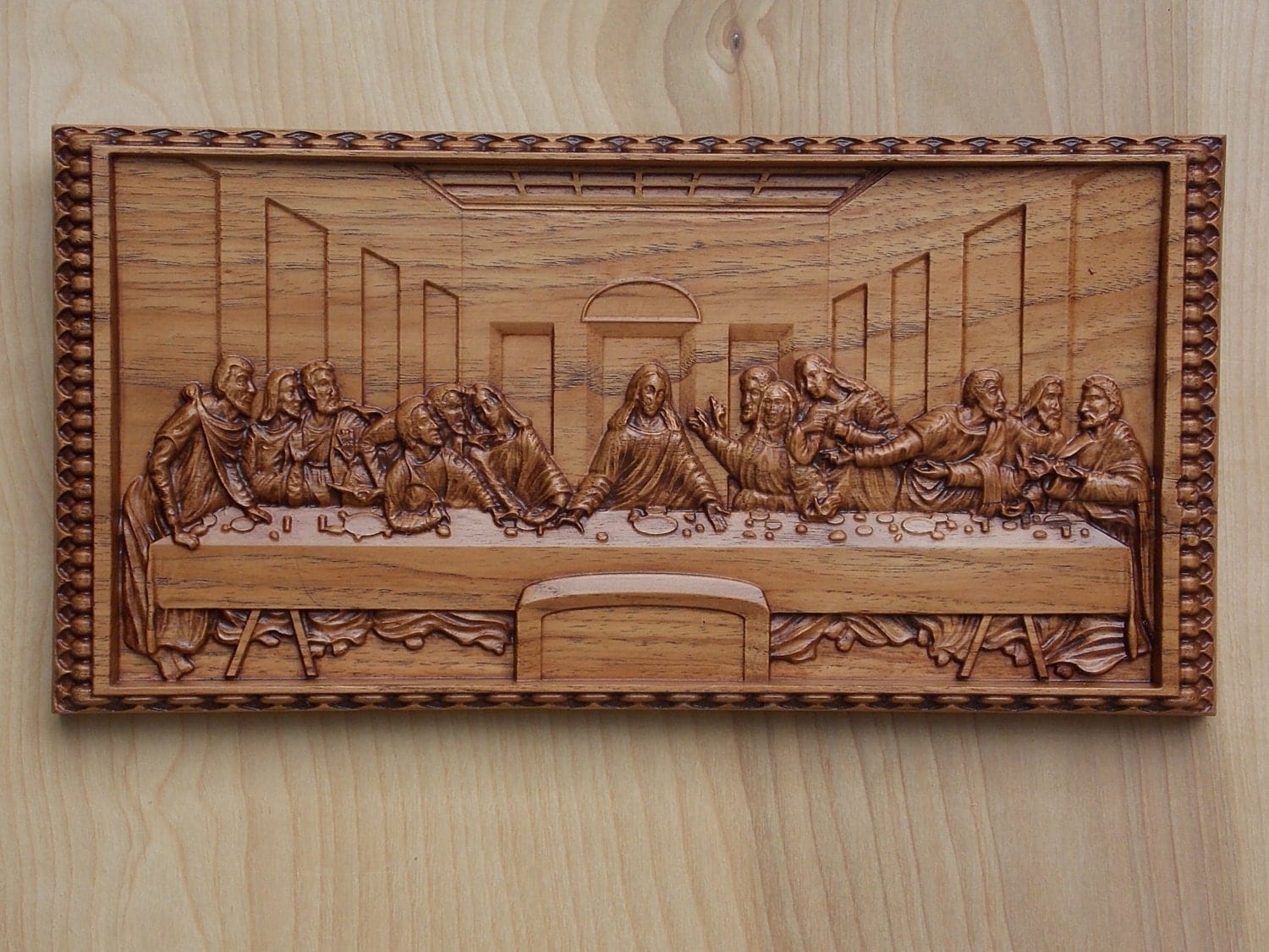 Leonardo da Vinci The Last Supper Wall Decor CNC 3D Wooden