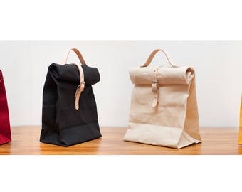 Waxed Canvas Lunch Bag