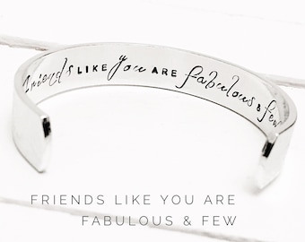 Friends Gift | Friends like you are fabulous and few | Gift ideas for Friends | Friendship Bracelet | Personalised Womens Gifts | (C141)