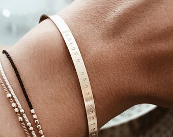 CUSTOM Morse Code Necklace in 14/20 Gold-fill 14/20 Rose