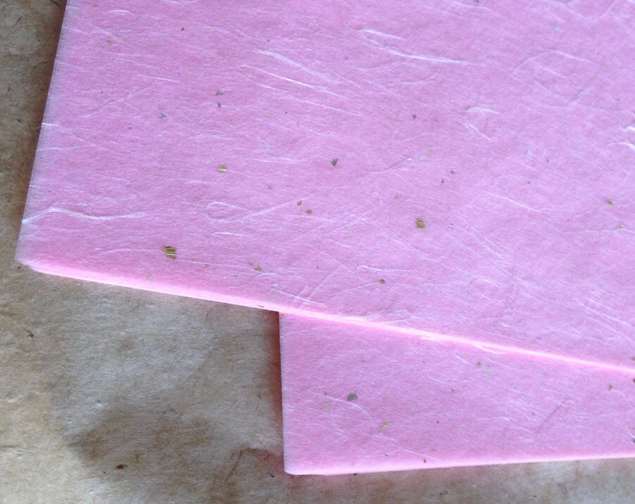 Half sheets Pink Japanese Sanwa Tissue 15 x 21.5 inches lightweight