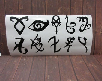 The Mortal Instruments | Shadowhunters | Choose Your Rune | Vinyl Decal Sticker