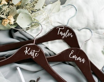 Personalized bridesmaid hanger/bride hanger/personalized hanger/bridal party hanger/bridal hanger/customized hanger/name hanger/dress hanger