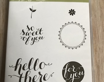 Destash New Stampin Up Hello There Stamp Set