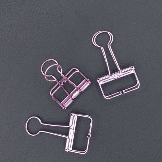 2 à 5 Paper clips pastel violet trombones scrapbooking