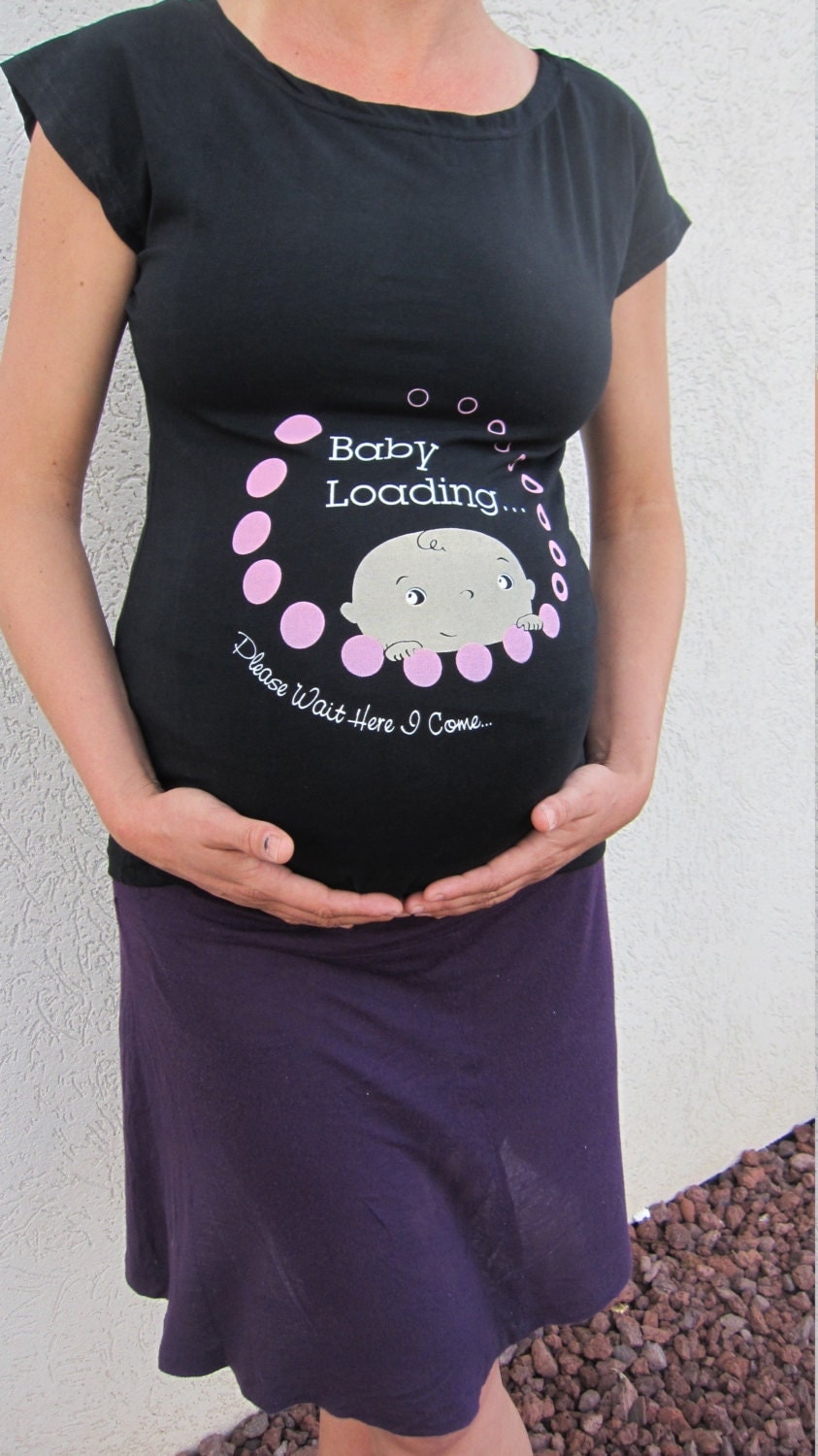 baby loading maternity shirt