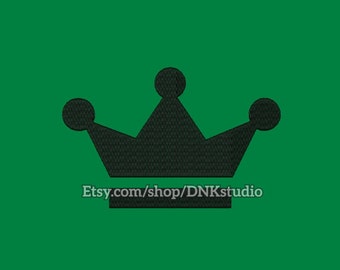 Simple Crown Embroidery Design - 6 Sizes - INSTANT DOWNLOAD