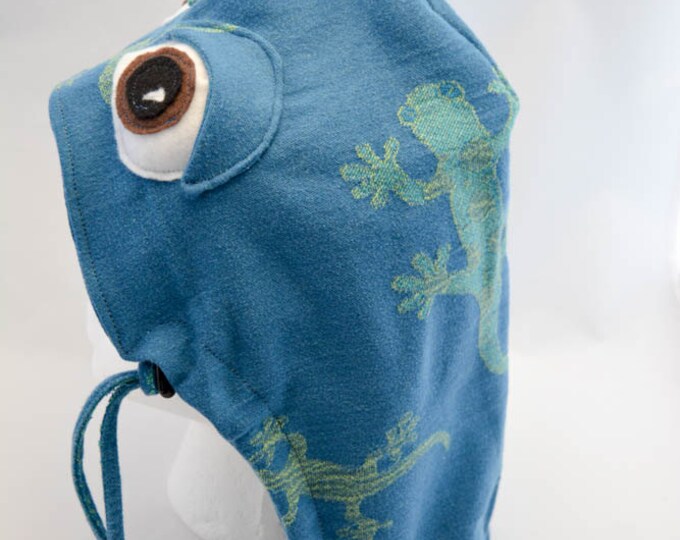 Custom Order for Amy C. - Hoodie Hood and Reach Straps Set, Tula Accessories - Gecko with Eyes