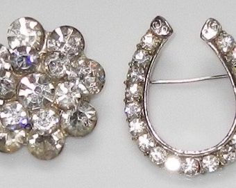 Sparkling Vintage Rhinestone Brooches!