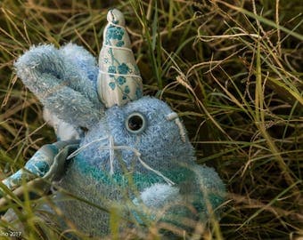 Rabbit Unicorn Plush-Rabbit Plush-Unicorn Plush-Rabbit-Unicorn-Blue-sock plush