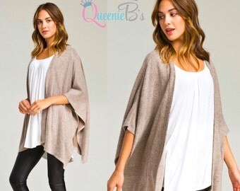Cardigan Fuzzy Sweater - FREE SHIPPING - Monogram
