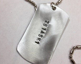 2B1ASK1, Masonic, Mason or Freemason dogtag style necklace, comes on 32 inch bead/ball chain