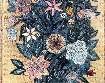 Iris and Roses Mosaic Arrangement