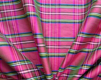 Multicolor Tartan Silk Shantung 223 Fabric main image 0