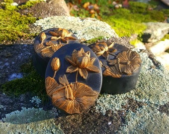 Chinoiserie Handmade Triple Butter Vegan Soap with Australian Black Clay