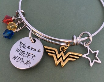 Wonder Woman: You are a Wonder Woman Bracelet - great for Mother's Day