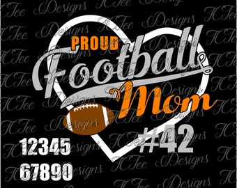 Proud Football Mom SVG File