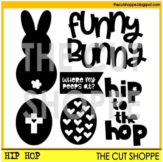 The Hip Hop cut file set includes 6 Easter themed images, that can be used for your scrapbooking and papercrafting projects.