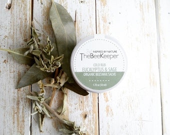 Cold Rub. Chest Rub. Vapor Rub. Eucalyptus Salve. Sage Salve. Herbal Salve. Chest Rub Remedy. Beeswax Salve. Organic Cold Rub. Organic Salve