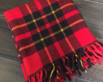 Vintage plaid blanket plaid blanket vintage plaid blanket plaid throw