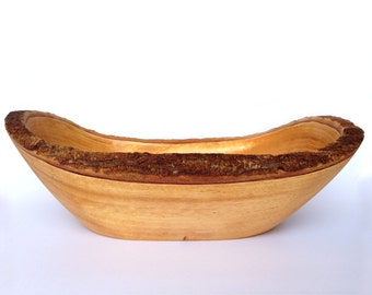Rustic Bowl Serving Bowl Fruit Bowl Handmade Rustic Bowl Wooden Bowl Wood Centerpiece Decorative Bowl Tree Bark Bowl Rustic Centerpiece
