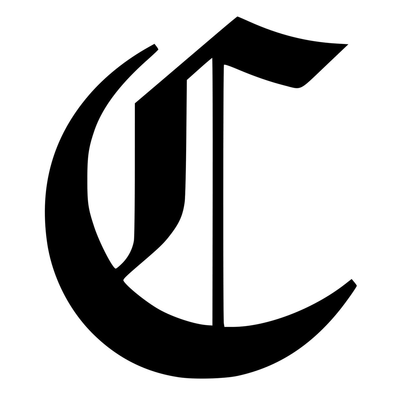 Letter C Old English Lettering Die-Cut Decal Car Window Wall