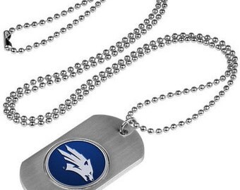 Nevada Wolfpack Stainless Steel Dog Tag Necklace