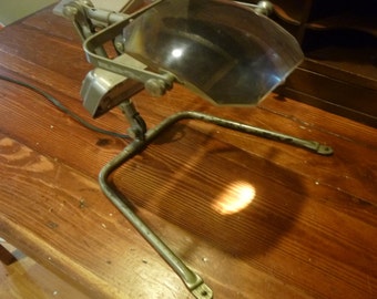 Vintage Industrial Magnifying Lamp