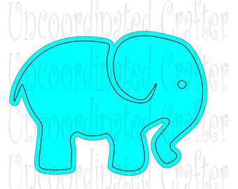 elephant svg// elephant layered svg// elephant dxf