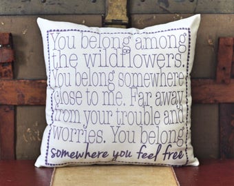 Custom quote pillow | Etsy