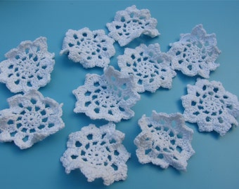10pcs Cotton Crochet applique,7cm circle applique