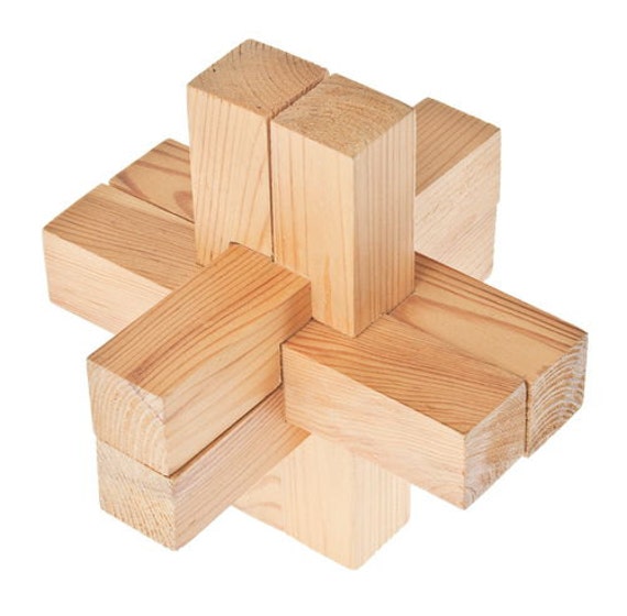 Knoten Würfel Holz Bausatz Eigenbau Spielzeug Schulprojekt