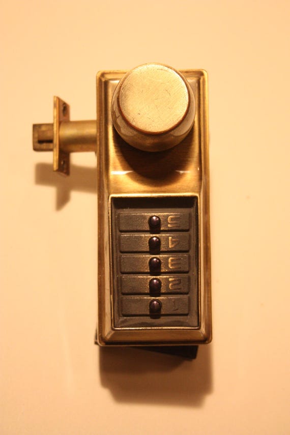 Vintage Simplex Unican Pushbutton Combination Lock