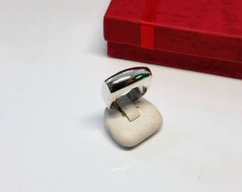 17.8 mm ring 925 Silver simple design SR793