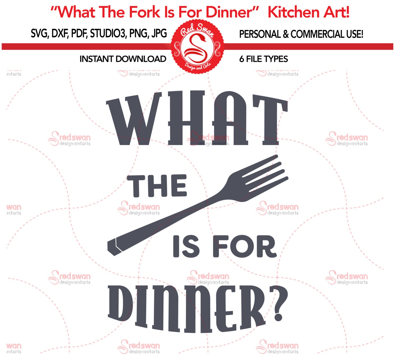 Download Kitchen SVG What The Fork Is For Dinner cutting file svg