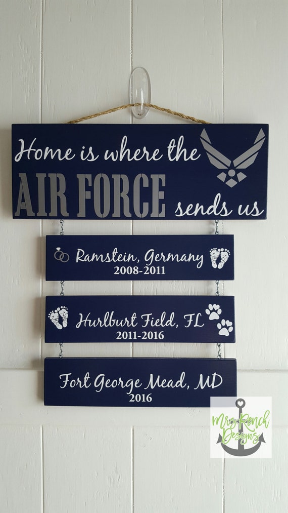 Home is where the Air Force sends.. Patriotic Wall Décor
