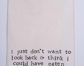 Funny Tea Towel - Wish I Could Have Eaten That - Gift - Cooking - Kitchen