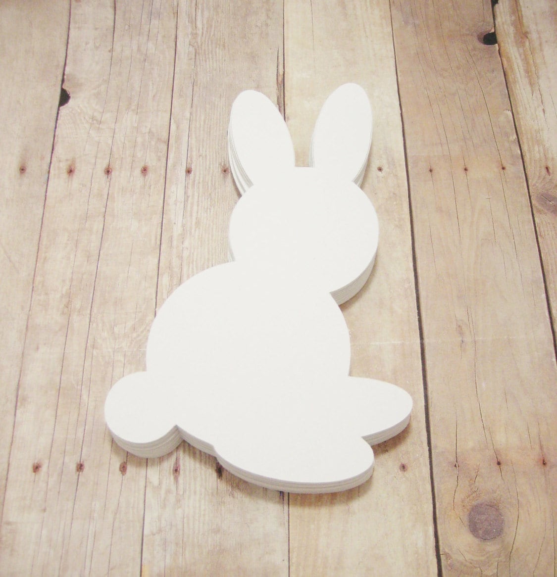 White Rabbit CutoutsCardstock BunnyEaster CraftsPaper
