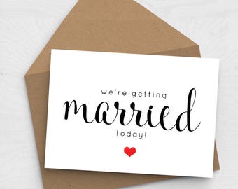 Mature Getting Married Wedding Card Card for Bride Card for