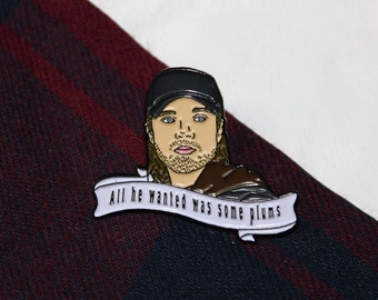 Bucky Barnes 'All he wanted was some plums' enamel pin