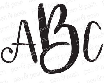 SVG Fonts - Monogram Fonts - Monogram Font SVG - Font Svg - Monogram SVG - Monogram Fonts for Cricut - Svg Fonts for Cricut- Silhouette Font