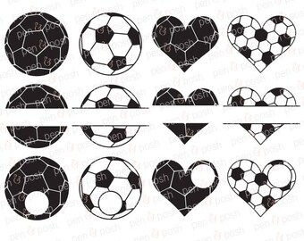 Svg - Soccer Monogram SVG - Soccer Heart SVG - Soccer Ball SVG - Soccer Ball Monogram Svg - Soccer Svg - Soccer Monogram Clipart