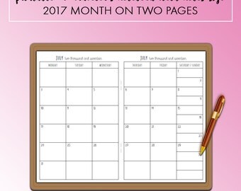 Printable planner inserts to keep you organised by PristinePaperie