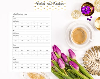 Printed A5 Debt Tracker Inserts for A5 Filofax/Large Kikki K/Carpe Diem