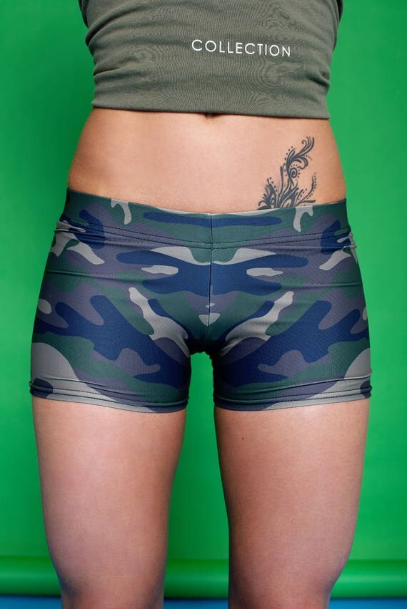 Camouflage Shorts Spandex Shorts P