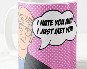 Larry David, Curb Your Enthusiasm, Inspired Coffee Mug Gift, HBO TV Pop Art Culture