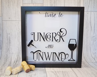 Wine Cork Holder, Wine Lovers Gift, Wine Cork Shadow Box, Shadow Box Frame, Box Frame, Display Box, Wine Cork Drop Box,